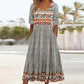 49% OFF🔥Elegantes Kleid mit böhmischem Print für Damen