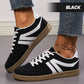 Lässige, rutschfeste Sneakers aus PU-Leder für Damen und Herren