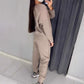 💕Was soll ich morgen anziehen?💕Damen Glitter Rhinestone Sweatshirt & Casual Hose 2-teiliges Set