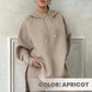💖49% Rabatt - 2-teiliges Set aus Sweatshirts und Hosen mit Kapuze und Schlitz für Damen