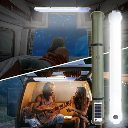 🌌 2025 Hit Produkte! 💡SOLAR/USB-CAMPINGLEUCHTE MIT MAGNETEN – IP66 Wasserdicht, 125g Leicht, Helle LED für Zelt & Notfall