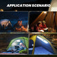 🌌 2025 Hit Produkte! 💡SOLAR/USB-CAMPINGLEUCHTE MIT MAGNETEN – IP66 Wasserdicht, 125g Leicht, Helle LED für Zelt & Notfall