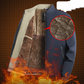 Herren Winterjacke mit Stehkragen und Reißverschluss