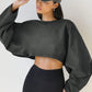 💕Was soll ich morgen anziehen?💕Damen Pullover Lange Ärmel Crop Tops