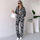 🌹💓2025 neuer Stil🌟elegantes Damen Hemd und Hose 2-teiliges Set, Zebra-Print💕