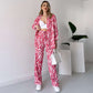 🌹💓2025 neuer Stil🌟elegantes Damen Hemd und Hose 2-teiliges Set, Zebra-Print💕