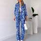 🌹💓2025 neuer Stil🌟elegantes Damen Hemd und Hose 2-teiliges Set, Zebra-Print💕