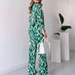 🌹💓2025 neuer Stil🌟elegantes Damen Hemd und Hose 2-teiliges Set, Zebra-Print💕