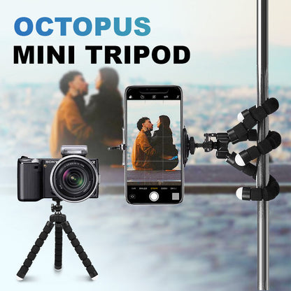 ✨🤳Flexibles Mini-Oktopus-Stativ (Fernbedienung inklusive)📷