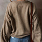 ✨Pullover mit Rundhalsausschnitt und Kunstperlen für Damen🧶💓