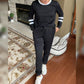 🔥Farbblock-Sweatshirt mit Rundhalsausschnitt für Frauen (2 Teile)