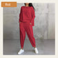 🔥🔥HEIßER SALE 50% RABATT🔥🔥2-teiliges Set mit langärmeligem Oberteil mit Rundhalsausschnitt ＆ Hose