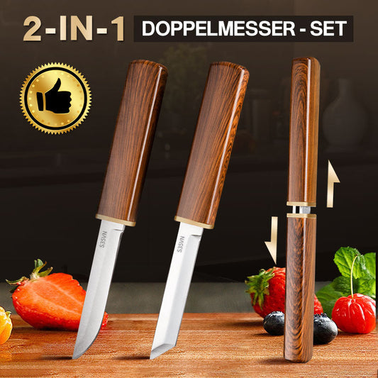 🔥🔥HEIßER SALE 50% RABATT🔥🔥2-in-1 Doppelmesser-Set⚔️✨