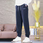 Herren Plüsch gefütterte Kordelzug Freizeithose👖