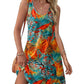 💖LETZTER TAG IM ANGEBOT: 49 % RABATT💖Sommerliches, bedrucktes, ärmelloses Strandkleid mit V-Ausschnitt