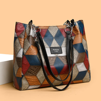 🔥2026 Verkaufsschlager 50 % Rabatt💥Patchwork-Tragetasche für Damen