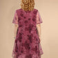 Elegantes, lässiges und leichtes Damenkleid mit Print