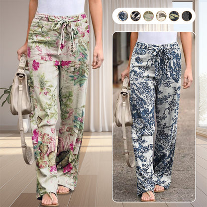 🔥 LIMITIERT: 50% SPAREN ⏰ Damenhose mit elastischem Bund 🌿 aus Baumwolle-Leinen – leicht, locker & modern ✨