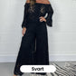 ⏰ Zeitlich begrenztes Angebot – 50 % Rabatt! 🎀 Elegantes Set aus Spitzentop und Hose mit weitem Bein – müheloser Stil in einem Look!