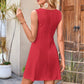 🔥Ärmelloses Minikleid mit Taillenbetonung für Damen