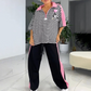🔥🔥Modisches Set für Damen mit gestreiftem Top und Hose