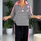🔥🔥Modisches Set für Damen mit gestreiftem Top und Hose