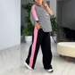 🔥🔥Modisches Set für Damen mit gestreiftem Top und Hose