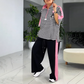 🔥🔥Modisches Set für Damen mit gestreiftem Top und Hose