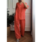 🔥 HALBPREIS DEAL 💥 Damen Zweiteiler mit eleganter Knopfverzierung ✨ luftig, bequem & perfekt für den Alltag