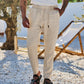Herren lockere Freizeithose mit Kordelzug