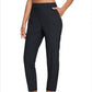 ⏰Nur noch heute 50% Rabatt!🔥Damen High-Waist Stretch-Hose mit sicheren Reißverschluss-Taschen, figurschmeichelnder Cropped-Schnitt für Büro, Sport & Alltag ✨