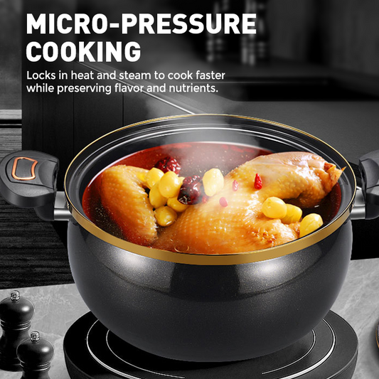 📢📢50 % Rabatt!! ⏰🍲 Large Capacity Micro-Pressure Enamel Soup Pot
