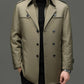 🔈🔈60 % Rabatt!🔥Mittellanger Trenchcoat für Herren mit herausnehmbarem Innenfutter🚀Versandkostenfrei