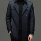 🔈🔈60 % Rabatt!🔥Mittellanger Trenchcoat für Herren mit herausnehmbarem Innenfutter🚀Versandkostenfrei