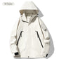 ⏳Begrenzte Zeit 50% Rabatt💥Outdoor-Jacke mit Kapuze, wasserdicht, winddicht, solider Reißverschluss