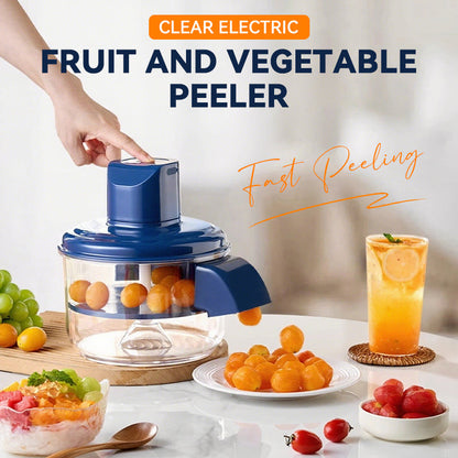 🎄✨50% RABATT! 🍇🧄 Transparenter elektrischer Obst- und Gemüseschäler – Schnell, einfach und effizient. Perfekt für die täglichen Küchenarbeiten!