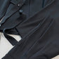 2-teiliges Business-Set für Damen: Blazer mit Schleife vorne und Hose mit weitem Bein