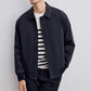 Herren-Freizeitjacke mit Revers knitterfrei