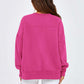 💖Vielseitiges Damen-Sweatshirt mit Rundhalsausschnitt: Lockere Passform und Seitenschlitze