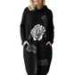 Lange Kapuzenjacke für Damen