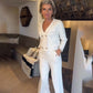Elegantes Set aus Oberteil und Hose mit weitem Bein