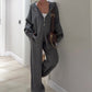 Damenmode Kapuzenoberteil & Freizeithose 2-teiliges Set