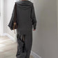 Damenmode Kapuzenoberteil & Freizeithose 2-teiliges Set