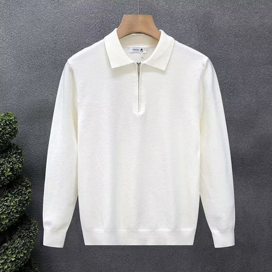 Herren-Freizeitpullover mit Viertelreißverschluss