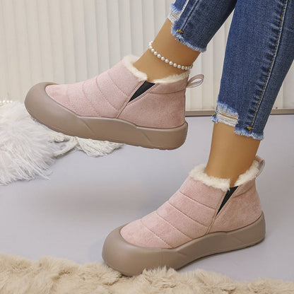 Wasserdichte Winterstiefel aus Baumwolle mit weicher Sohle