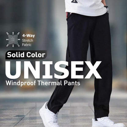 🔥Winddicht & wärmend, Schutz bei jedem Wetter👖 Unisex-Windschutz-Thermohosen – Modelle mit geradem Bein und im Jogger-Stil ✨