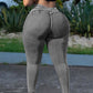 Damen-Freizeithose mit Stretch und hoher Taille