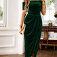 Elegantes, schulterfreies Maxikleid mit Rüschen für Damen