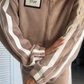 2-teiliges Set aus Jacke und Hose mit elastischem Bund und Farbblock-Design für Damen
