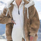 🧥 60% RABATT! ✨ Kapuzen-Fleecejacke mit Lammfellfutter - Winddicht & Wärmeisolierend für Extremes Winterwetter ❄️🛡️